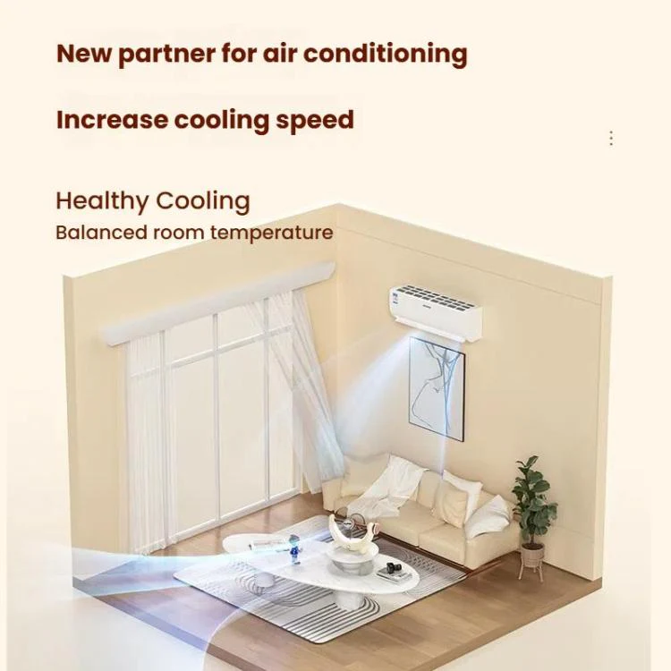 Multifunctional Fan Light Sound Big Wind Power With Light Wall Mounted Long Life Desktop Small Ceiling Fan, Color: Remote Control Beige - Image 15
