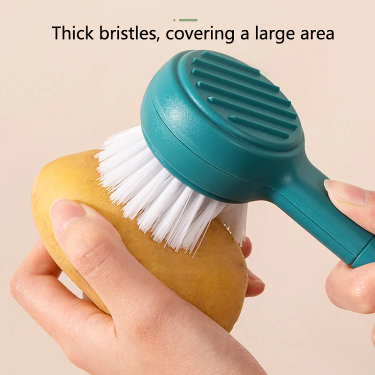 Multifunctional Fruit And Vegetable Cleaning Brush(Yellow) - Image 6