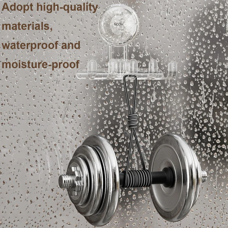 Multifunctional Household Suction Cup Hook Storage Rack Traceless Adhesive Hook(White) - Image 6