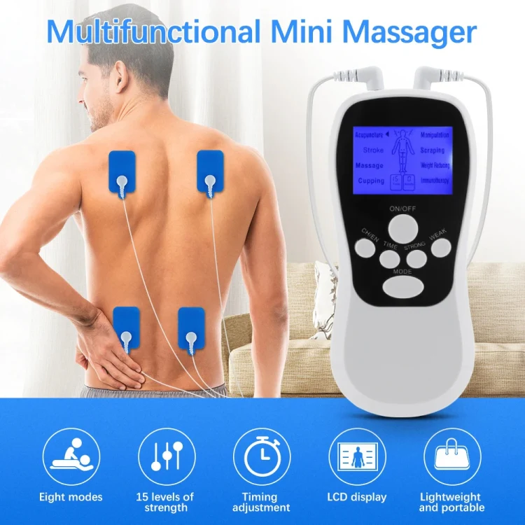 Multifunctional Low Frequency Pulse Meridian Physiotherapy Massage Instrument, Color: Blue Standard - Image 2