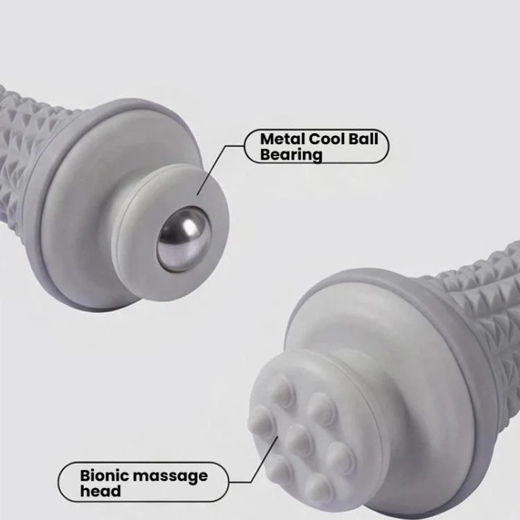 Multifunctional Massage Roller Arch Trainer Yoga Muscle Relaxation Plantar Fascia Roller Foot Massager, Spec: Purple Stainless Steel Bead - Image 5