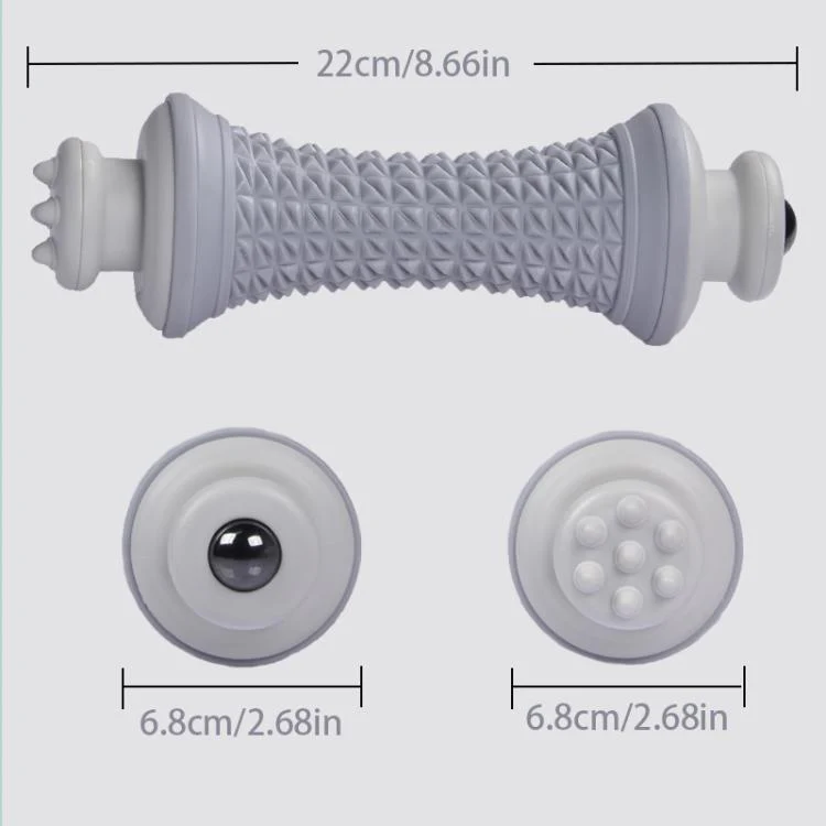 Multifunctional Massage Roller Arch Trainer Yoga Muscle Relaxation Plantar Fascia Roller Foot Massager, Spec: Purple Stainless Steel Bead - Image 6