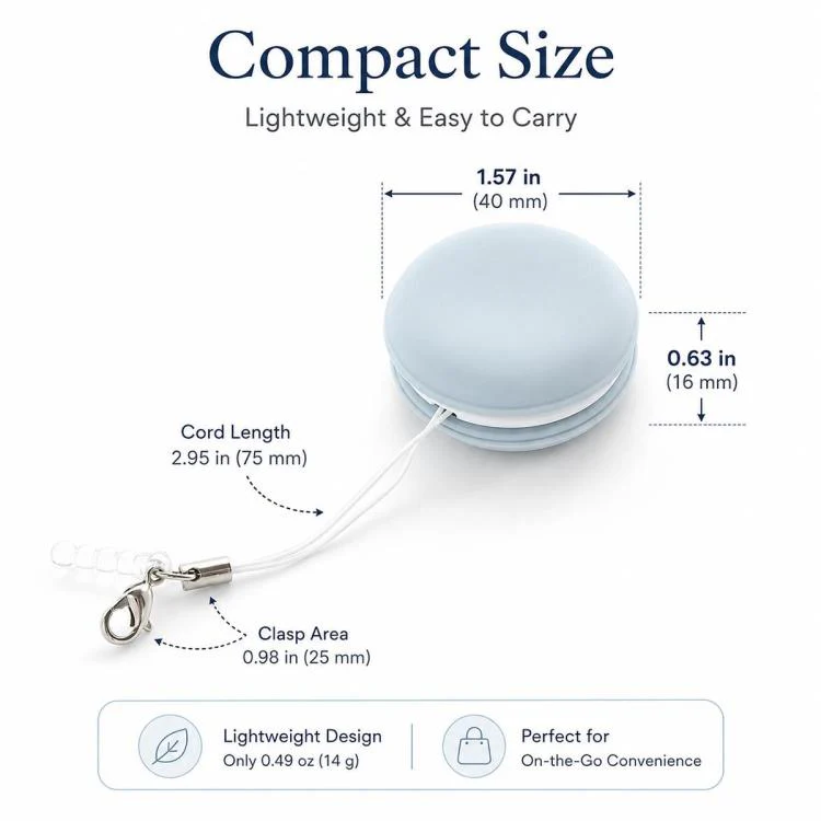 Multifunctional Portable Macaron Shape Phone Screen Cleaner Cloth with Lanyard(Green) - Image 3