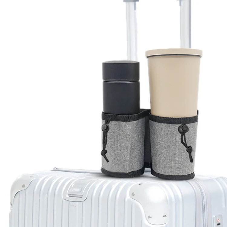 Multifunctional Suitcase Portable Storage Beverage Cup Holder(Black) - Image 7