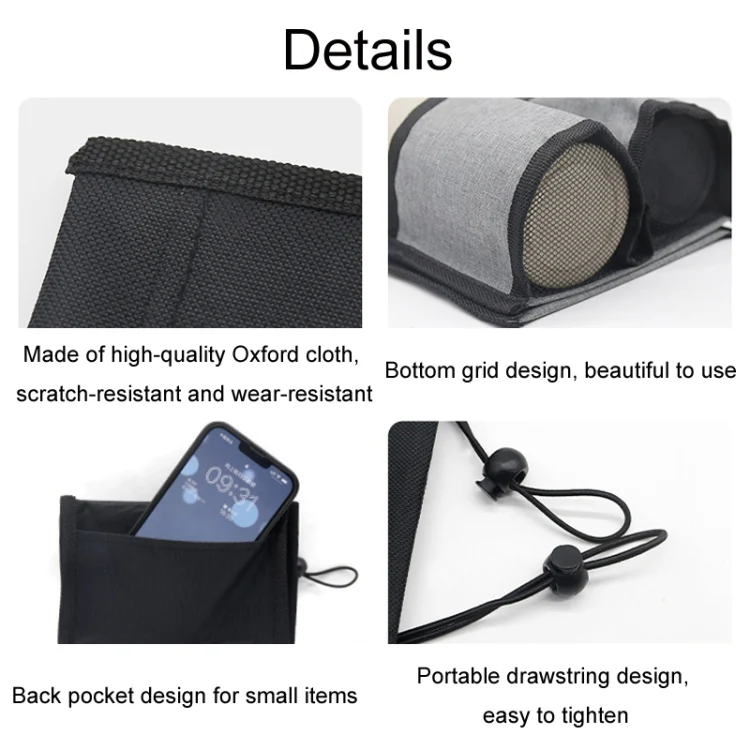 Multifunctional Suitcase Portable Storage Beverage Cup Holder(Grey) - Image 5