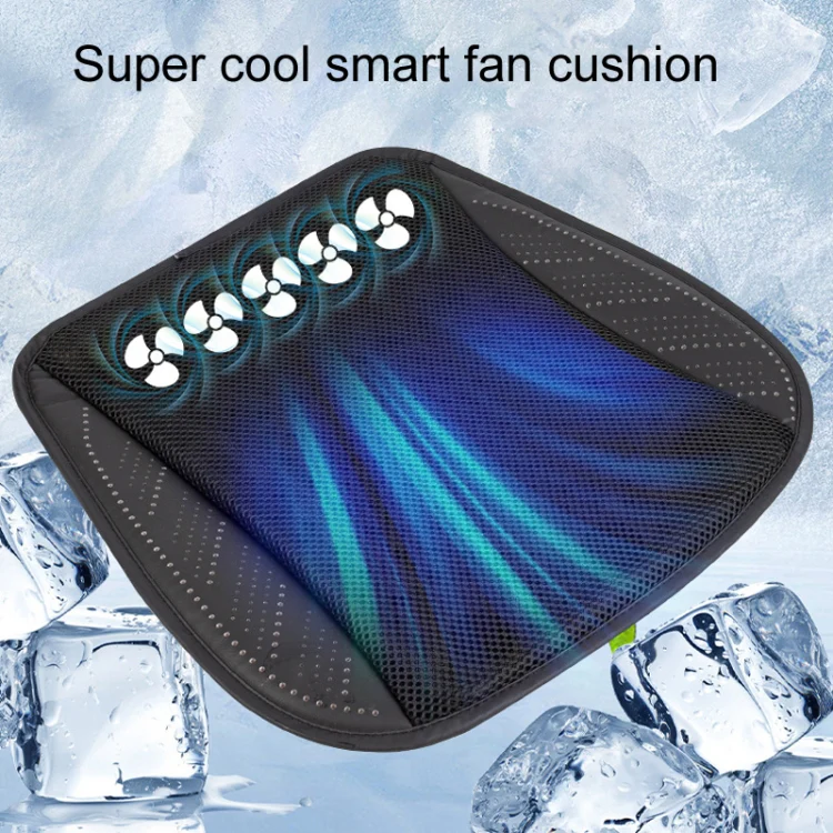 Multifunctional USB Fan Ventilation Heat Dissipation Car Seat Cushion(Black) - Image 5