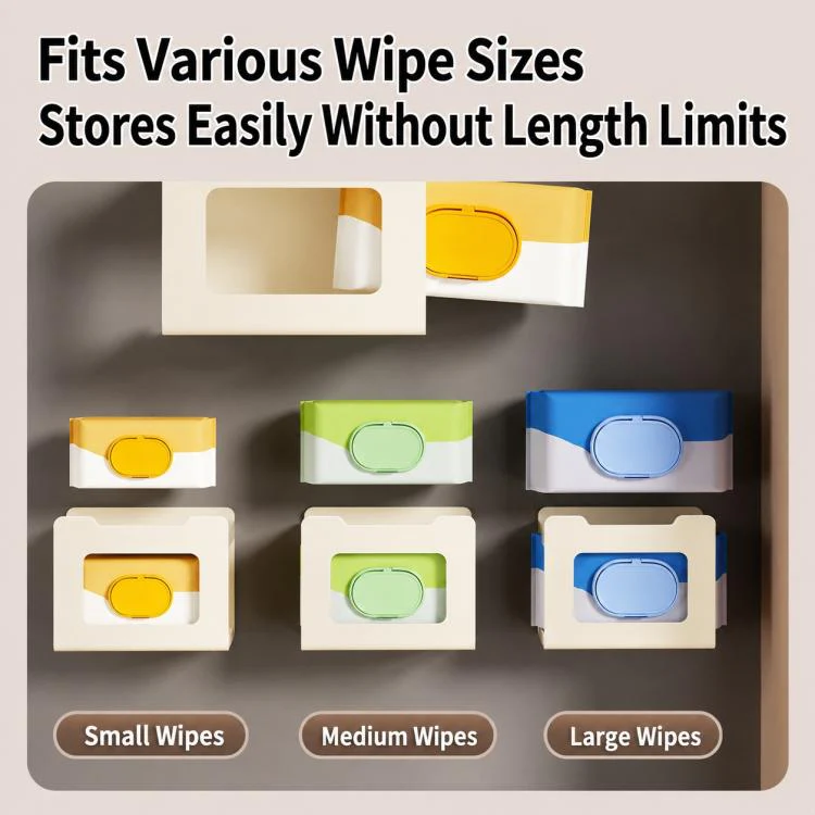 Multifunctional Wall Mounted Magnetic Tissue Storage Holder(Milky White) - Image 5