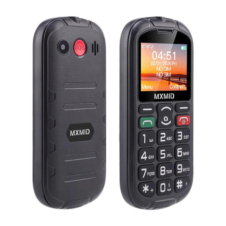 MXMID A8 Pro, 2.0 inch Big Button Rugged Style Senior Phone, SOS, BT, Torch, Network: 2G, Plug:AU Plug(Orange) - Image 2