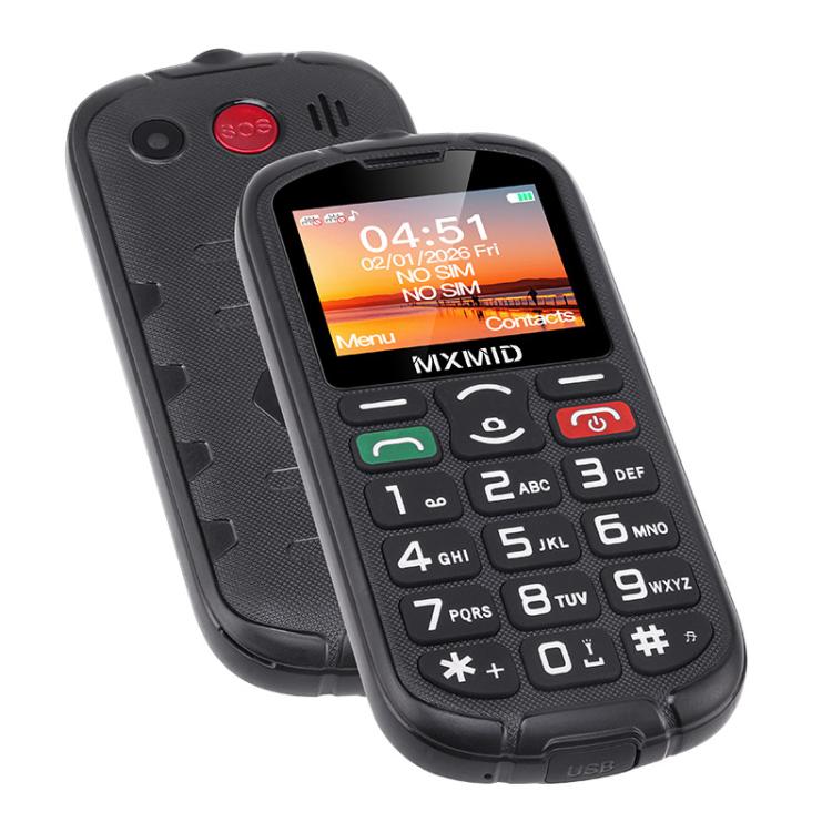 MXMID A8 Pro, 2.0 inch Big Button Rugged Style Senior Phone, SOS, BT, Torch, Network: 2G, Plug:EU Plug(Orange) - Image 3