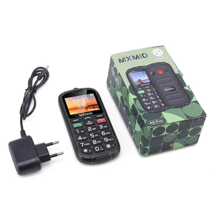 MXMID A8 Pro, 2.0 inch Big Button Rugged Style Senior Phone, SOS, BT, Torch, Network: 2G, Plug:US Plug(Green) - Image 7