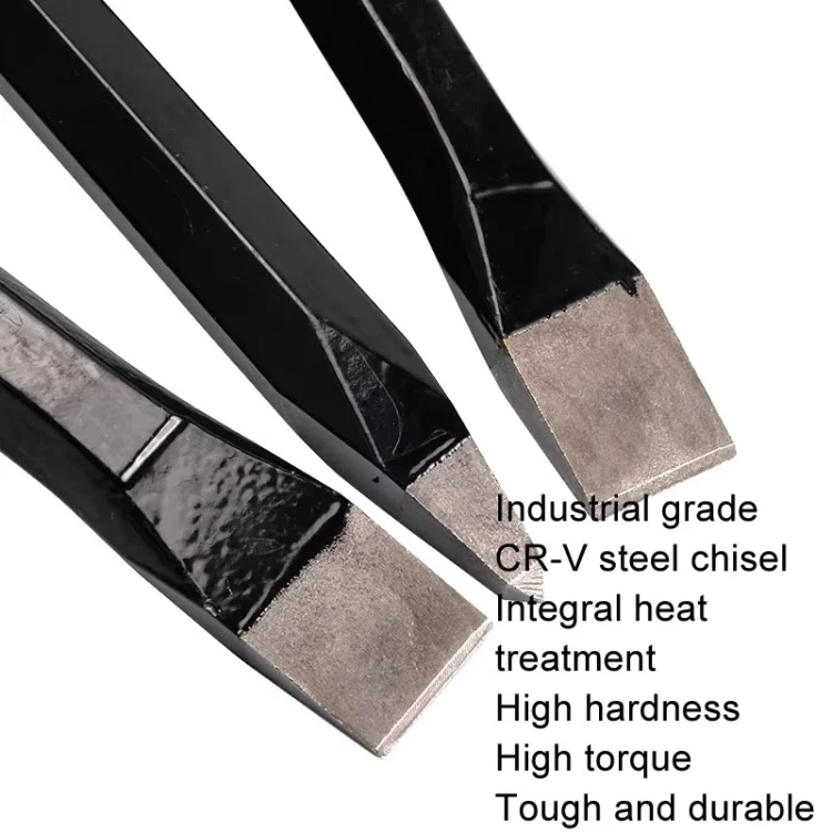 MYTEC Upgraded Tip 250mm Forged Hexagonal Rod Chisel Big Top Cap Industrial Grade Forged Steel Chisel - Image 3