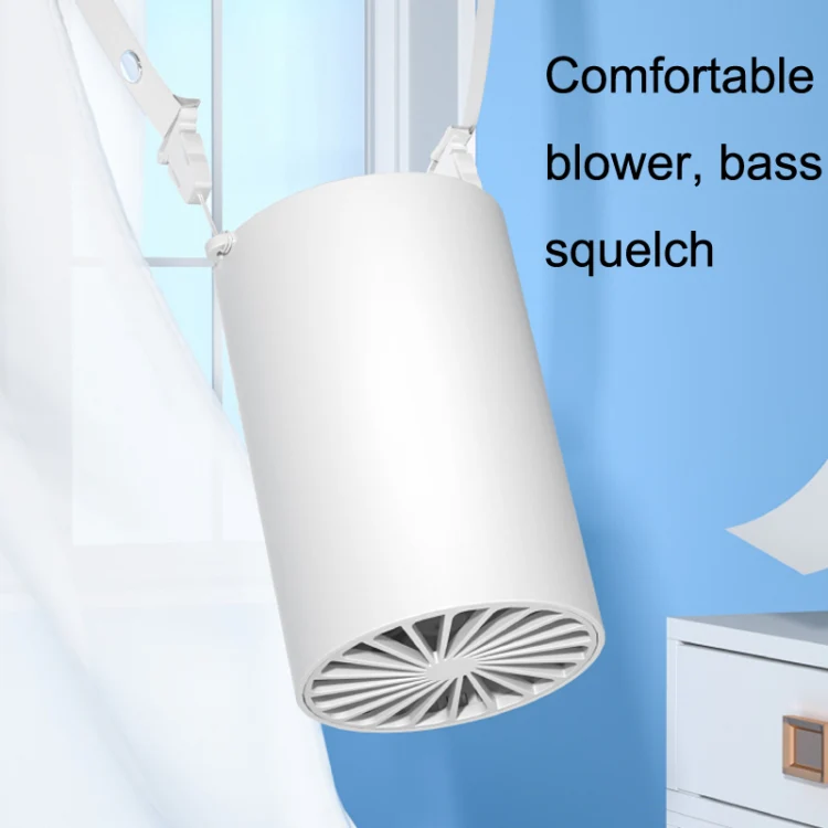 N1 Mini Portable USB Leafless Hanging Neck Fan(White) - Image 7