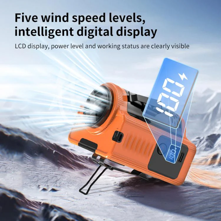 N610Y Waist Hanging High Speed Mini Fan(Orange) - Image 6