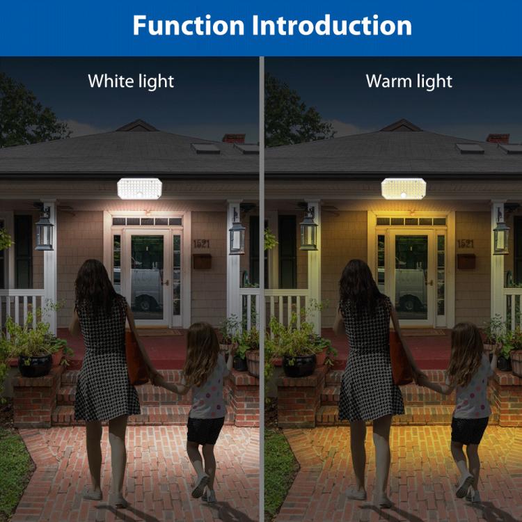 N776B Solar LED High Power Dual Color Sensor Wall Light - Image 6