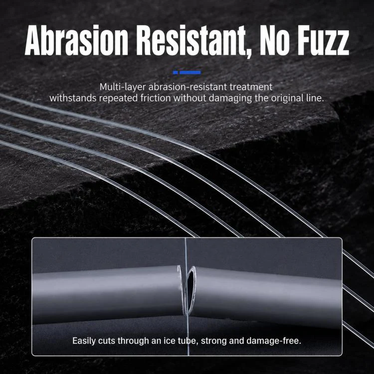 NAIGUAN Fluorocarbon Fishing Line Abrasion Resistant Invisible Carbon Lure Leader Line, Spec: No. 1.2(Lake Blue) - Image 5