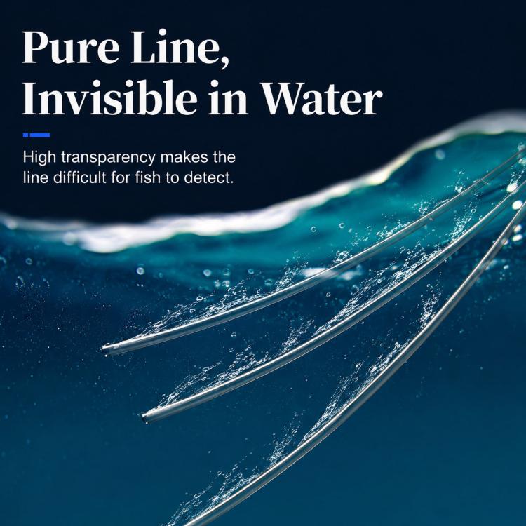 NAIGUAN Fluorocarbon Fishing Line Abrasion Resistant Invisible Carbon Lure Leader Line, Spec: No. 2.0(Transparent) - Image 6
