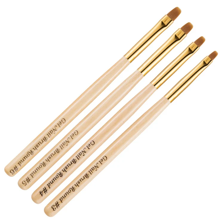 Nail Art Pen Nail Round Head Phototherapy Pen Painted Pen Brush Beauty Brush(Number 4) - Image 5