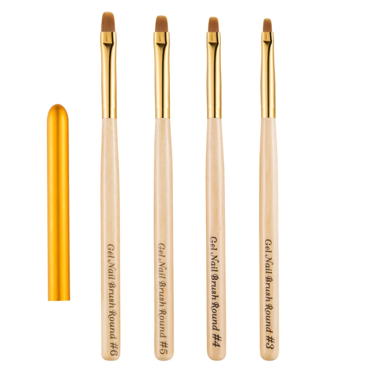 Nail Art Pen Nail Round Head Phototherapy Pen Painted Pen Brush Beauty Brush(Number 6) - Image 4