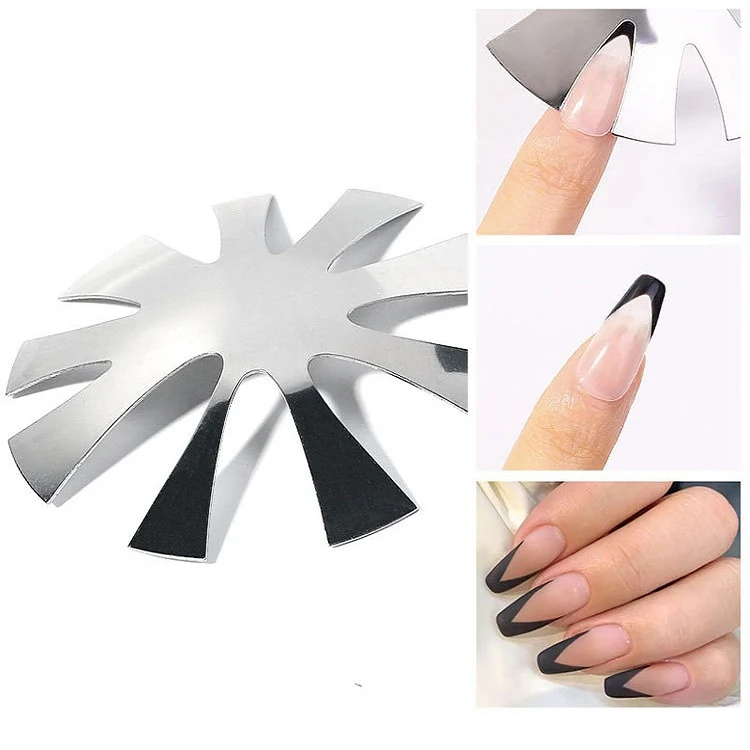 Nail Art Tool Crystal Nail Making Plastic Steel Plate Model, Specification: Gold - Image 6