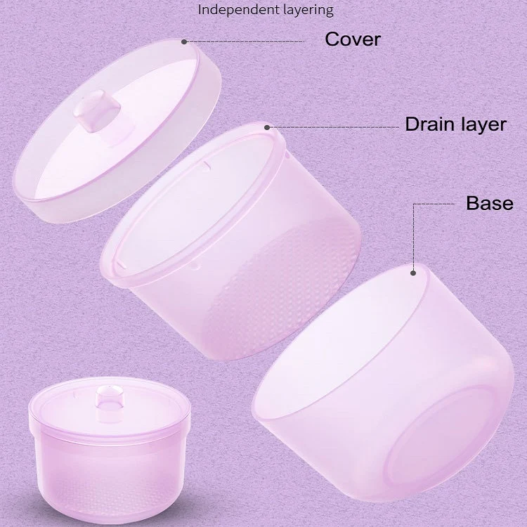 Nail Polisher Can Be Soaked And Drained Cleaning Disinfection Box(Light Blue) - Image 5
