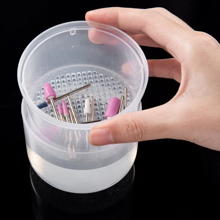 Nail Polisher Can Be Soaked And Drained Cleaning Disinfection Box(Light Blue) - Image 7