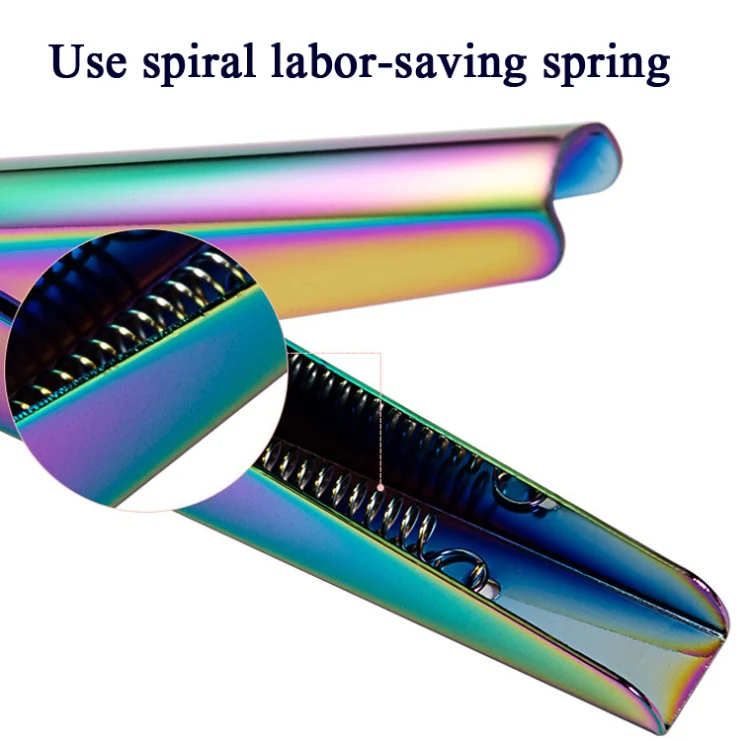Nail Word Cut French U-Shaped Cut Fake Nail Cut Stainless Steel Nail Knife, Color Classification: Electrophoretic Rose Red - Image 6