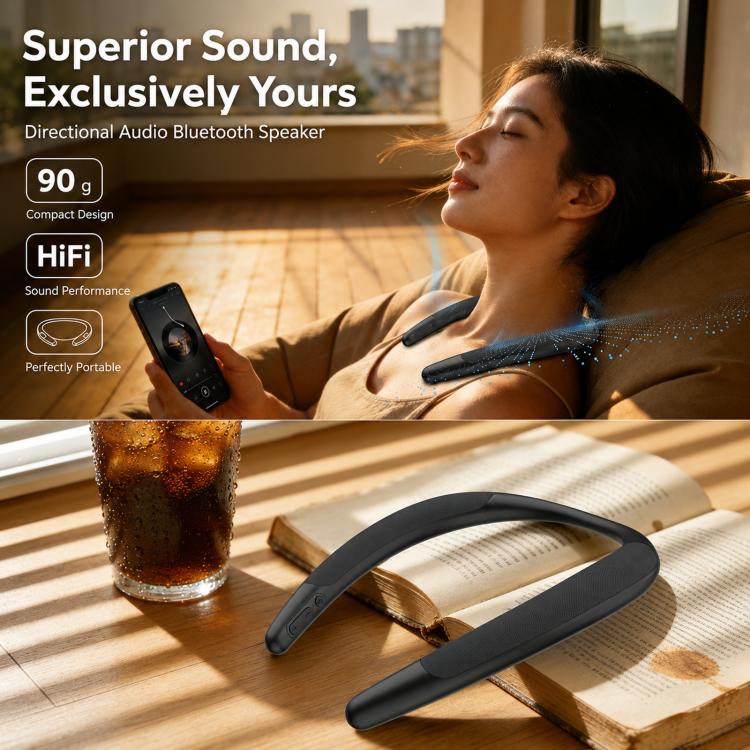 Neckband-style Wireless Bluetooth Speaker Outdoor Sports Running Portable Speaker(Black) - Image 10