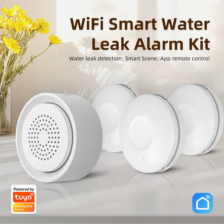 NEO NAS-AB03W1 WS09W3 WiFi Smart Water Leak Alarm Kit(White) - Image 4