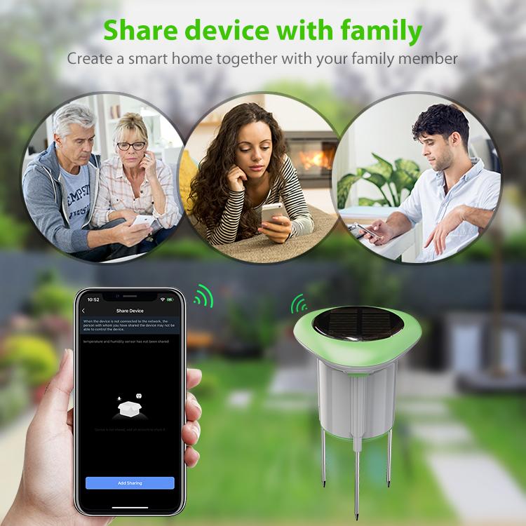NEO NAS-STHO2W WiFi Smart Solar Soil Sensor(White Green) - Image 13