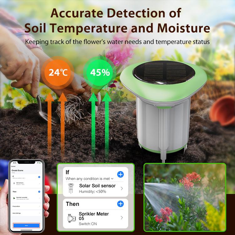 NEO NAS-STHO2W WiFi Smart Solar Soil Sensor(White Green) - Image 8