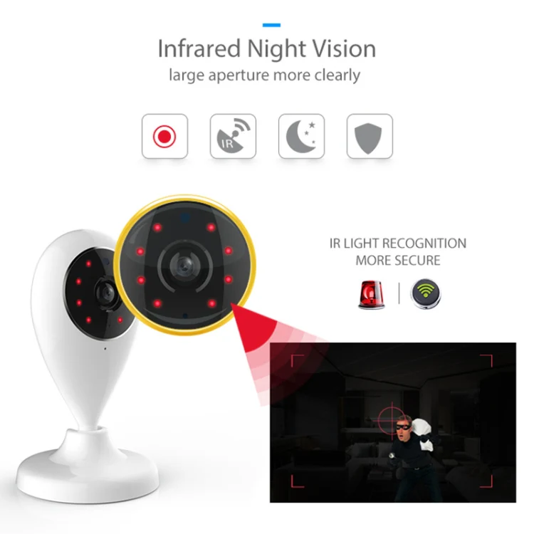 NEO NIP-55AI Indoor WiFi IP Camera, with IR Night Vision & Multi-angle Monitor & Mobile Phone Remote Control - Image 9