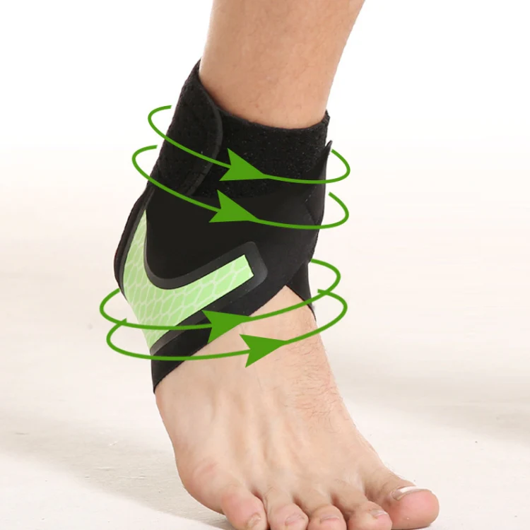 Neoprene Sports Ankle Support Ankle Compression Fixed Support Protective Strap, Specification: Left Foot (Black) - Image 5