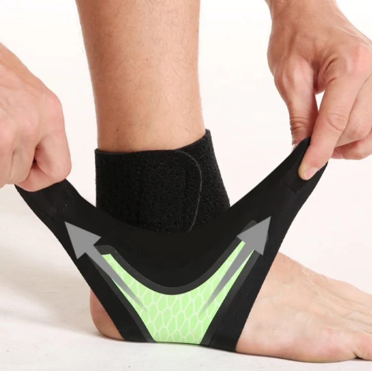 Neoprene Sports Ankle Support Ankle Compression Fixed Support Protective Strap, Specification: Right Foot (Purple) - Image 4
