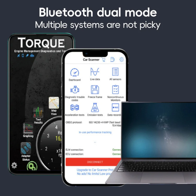 New OBD V2.1 mini ELM327 OBD2 Bluetooth Auto Scanner OBDII 2 Car ELM 327 Tester Diagnostic Tool for Android Windows Symbian - Image 6
