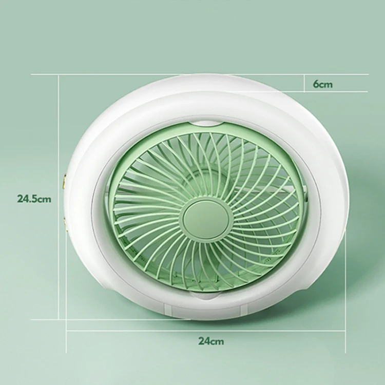 Night Light Desktop Folding Fan Outdoor Camping Hanging Mini Fan, Color: Orange Upgraded - Image 3