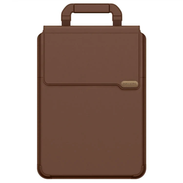 NILLKIN Versatile Pro Multi-functional Laptop Sleeve with Holder and Mouse Pad, Size:16.2 inch(Coffee Brown)