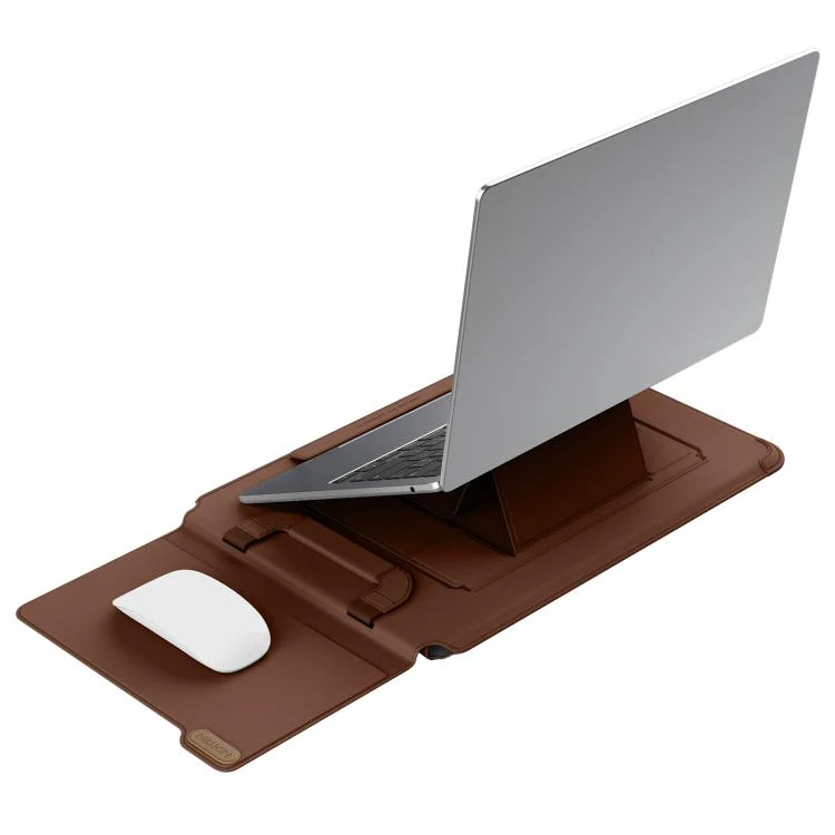 NILLKIN Versatile Pro Multi-functional Laptop Sleeve with Holder and Mouse Pad, Size:16.2 inch(Coffee Brown) - Image 4