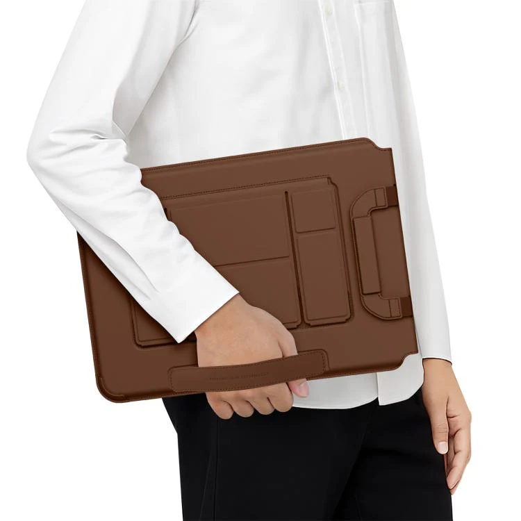 NILLKIN Versatile Pro Multi-functional Laptop Sleeve with Holder and Mouse Pad, Size:16.2 inch(Coffee Brown) - Image 5