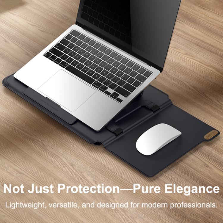 NILLKIN Versatile Pro Multi-functional Laptop Sleeve with Holder and Mouse Pad, Size:16.2 inch(Coffee Brown) - Image 6