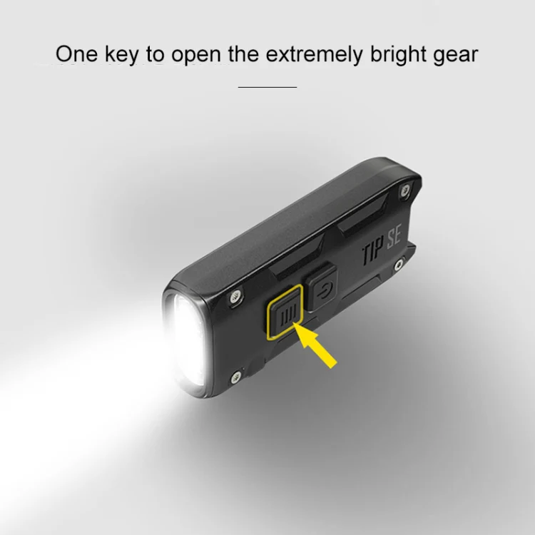 Nitecore 700 Lumens TIP SE Mini LED Glare Flashlight USB Rechargeable Metal Lamp (Black) - Image 6