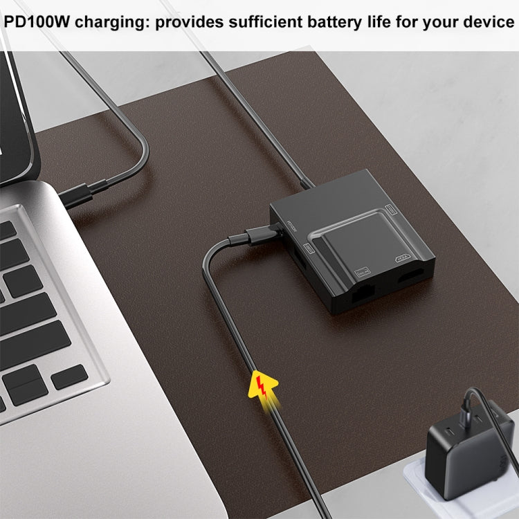 NK-3057HDMI 5 in 1 USB-C / Type-C Multifunctional Converter Docking Station HUB Adapter - Image 7