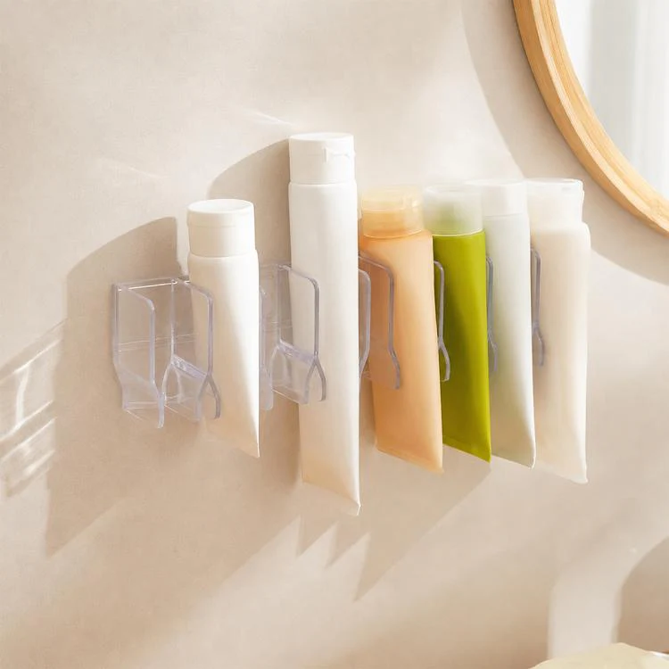 No-drill Wall Mounted Facial Cleanser Holder(Transparent)