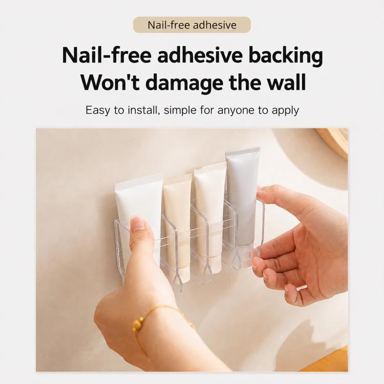 No-drill Wall Mounted Facial Cleanser Holder(White) - Image 6