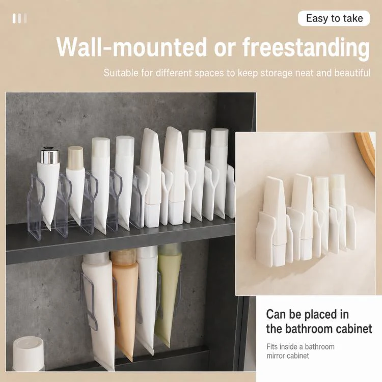 No-drill Wall Mounted Facial Cleanser Holder(White) - Image 7