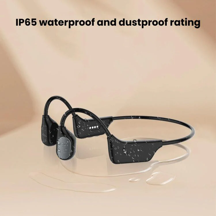 Noise Reduction HD Bone Conduction Hearing Aid Earphones Open-Ear Wireless Bluetooth Headphones(Black) - Image 5