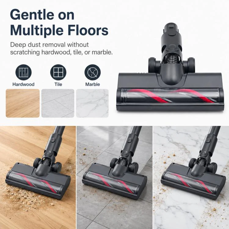 Non-LED Motorized Floor Brush Head For Dreame R10 / R20 / R30 / T20 / T30 / V6 / V8 / H10 - Image 3