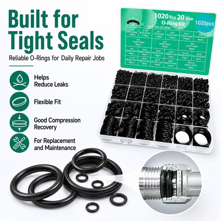 O-shaped Nitrile Fixing Rubber Ring Tool Kit(1020 pcs) - Image 8