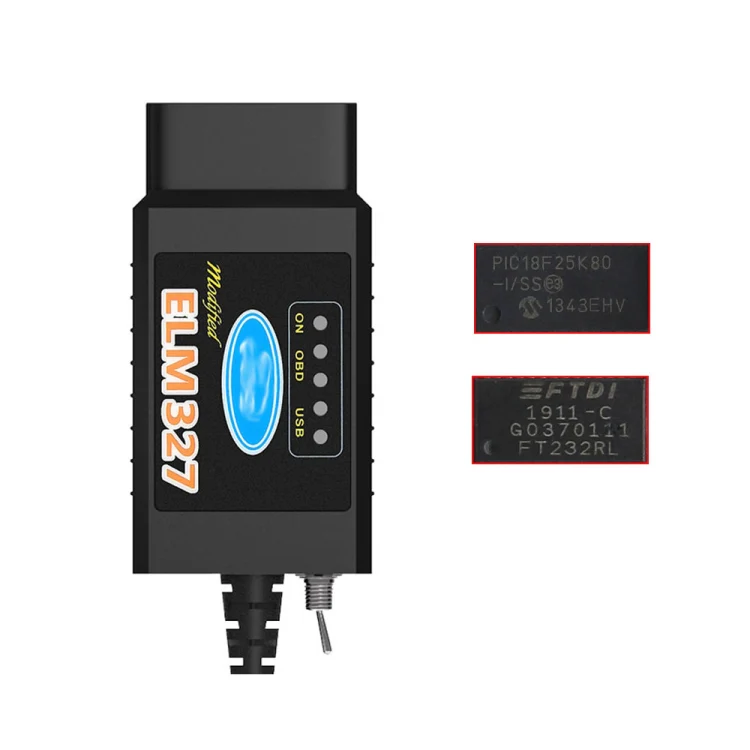 OBD ELM327 V1.5 USB Car Fault Diagnostic Cable with Switch (Black) - Image 2