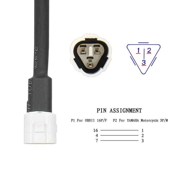OBD to 3Pin Motorcycle Adapter Cable for Yamaha - Image 5