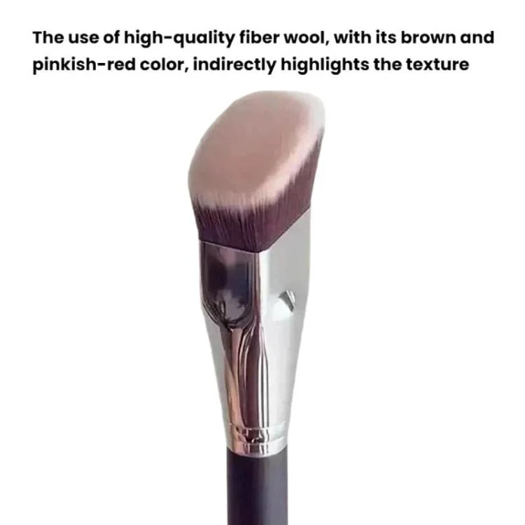 Oblique Flat Head Makeup Brush Trapezoid Contour Brush, Blush Brush, Foundation Brush - Image 2